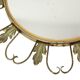 Vintage Fish Eye Convex Mirror Sunburst Witch Mirror Deknudt 46cm