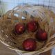Large vintage woven wicker basket
