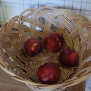 Large vintage woven wicker basket