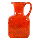 Red ceramic vase, Italian design, 1960s, made in Italy