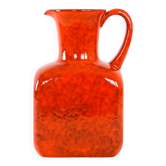 Red ceramic vase, Italian design, 1960s, made in Italy