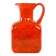 Red ceramic vase, Italian design, 1960s, made in Italy