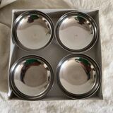 Stainless steel ice cream cups in a box