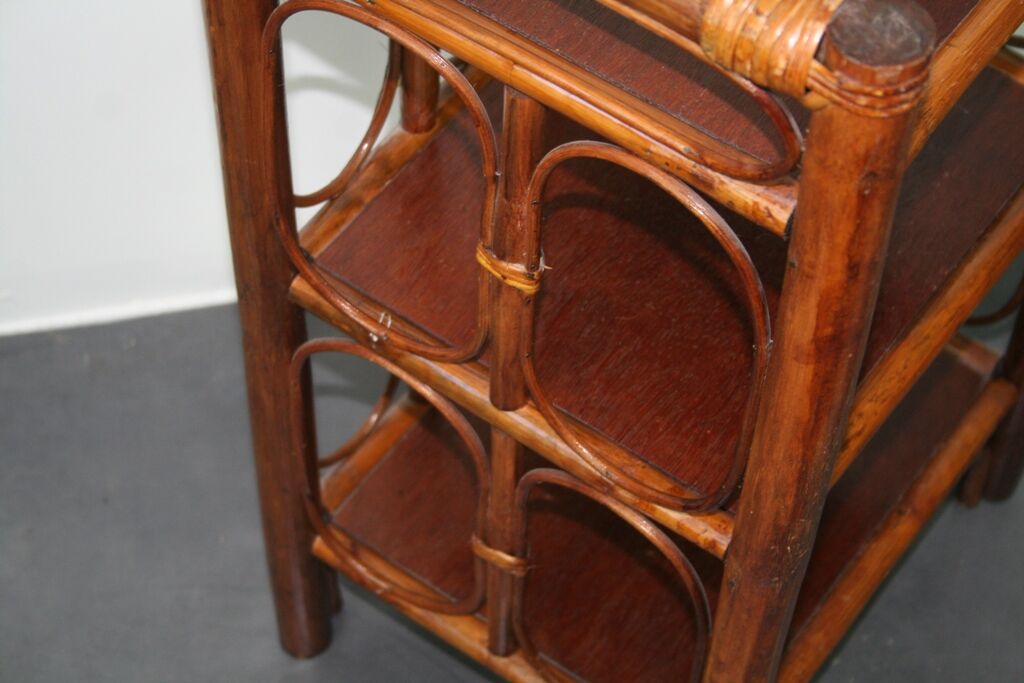 Vintage rattan shelf