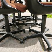 Set of 8 Comforto office chairs.