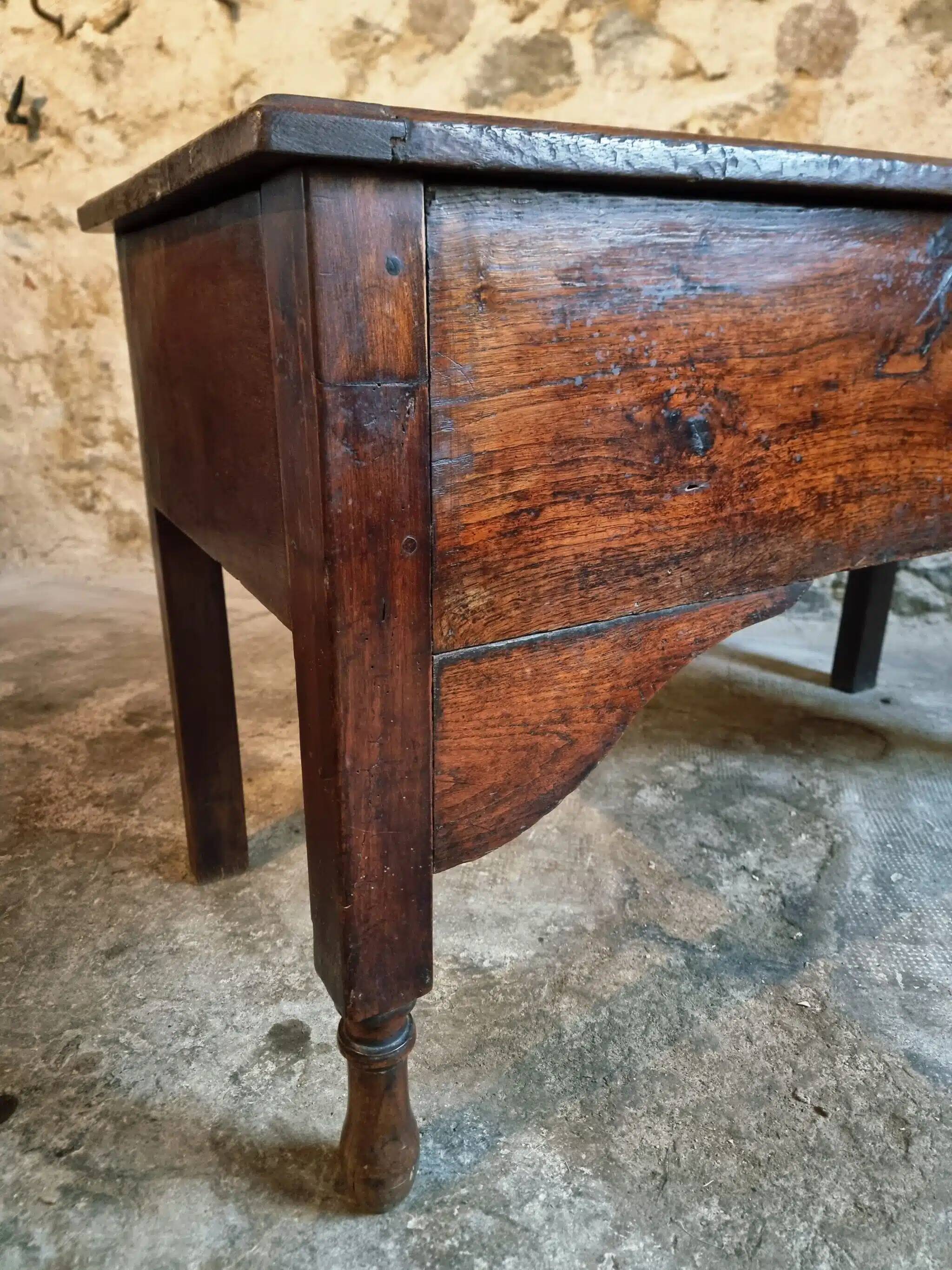 Antique French kneading table, 19th century