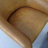 Set of Mid-Century German Leather Cocktail Chairs by Walter Knoll, 1960s