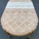 Extendable round Louis XV dining table, renovated in raw wood, 20th century, 200cm