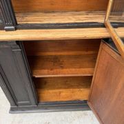 19th-century shop display cabinet in solid oak