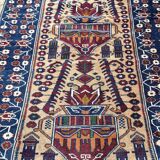 Ancient oriental carpet early 20th century 140 x 89cm