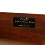 Vintage Chest of Drawers Burton Reproductions Burl Wood Veneer 116cm