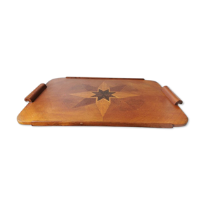 plateau en bois vintage