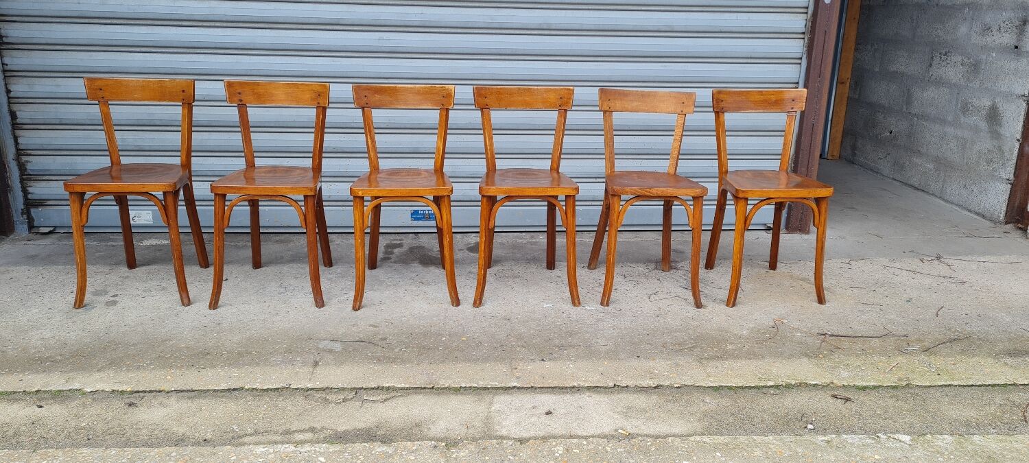 Set of 6 Baumann bistro chairs