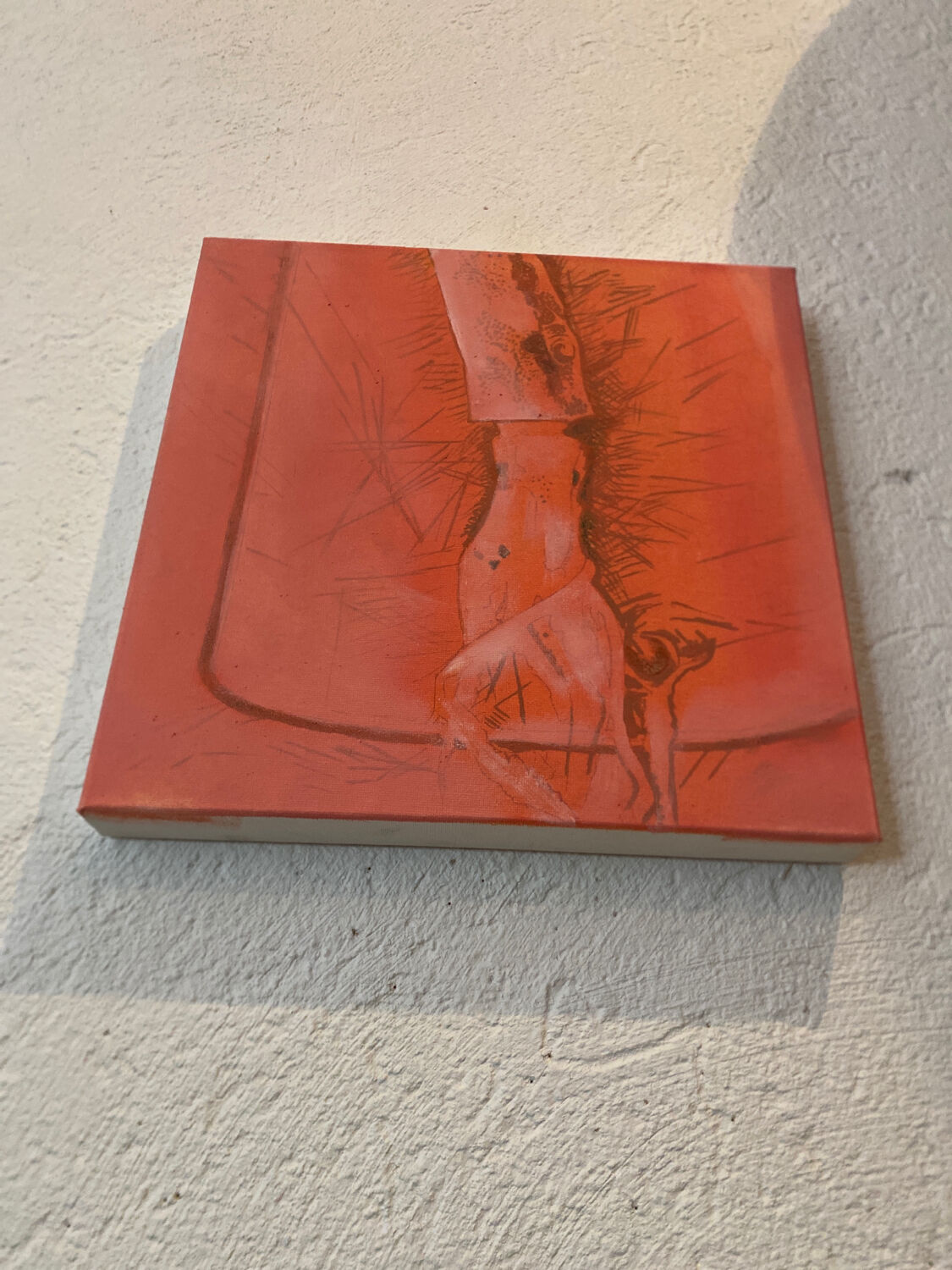 Poulpe huile sur toile