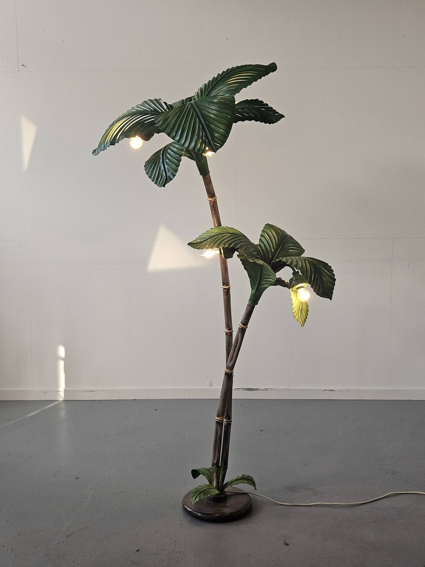 "Palm Tree" floor lamp attributed to Sergio Terzani, 1970s.