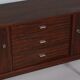Rosewood sideboard with 3 drawers and 2 cabinets, Denmark, 1960s