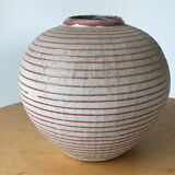 Glazed terracotta vase.