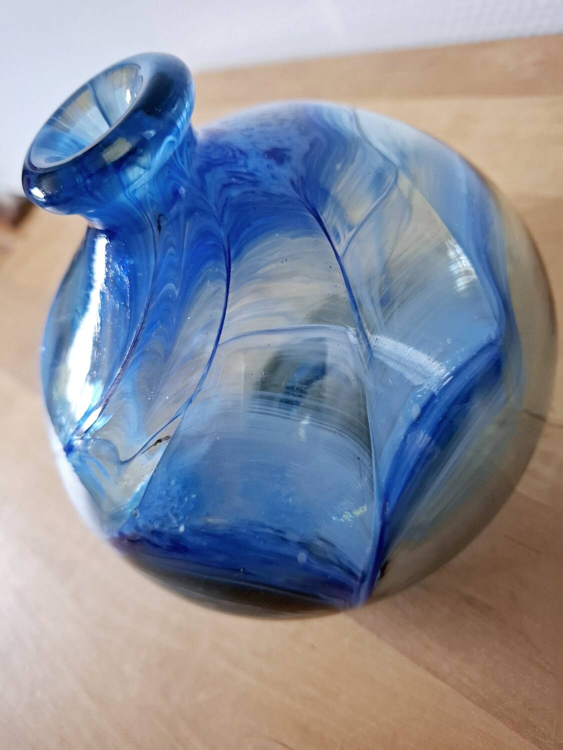 Allex 70s stamped ball vase