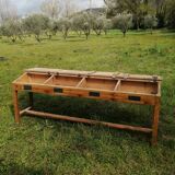 Old school desk for 4 people - Workshop furniture