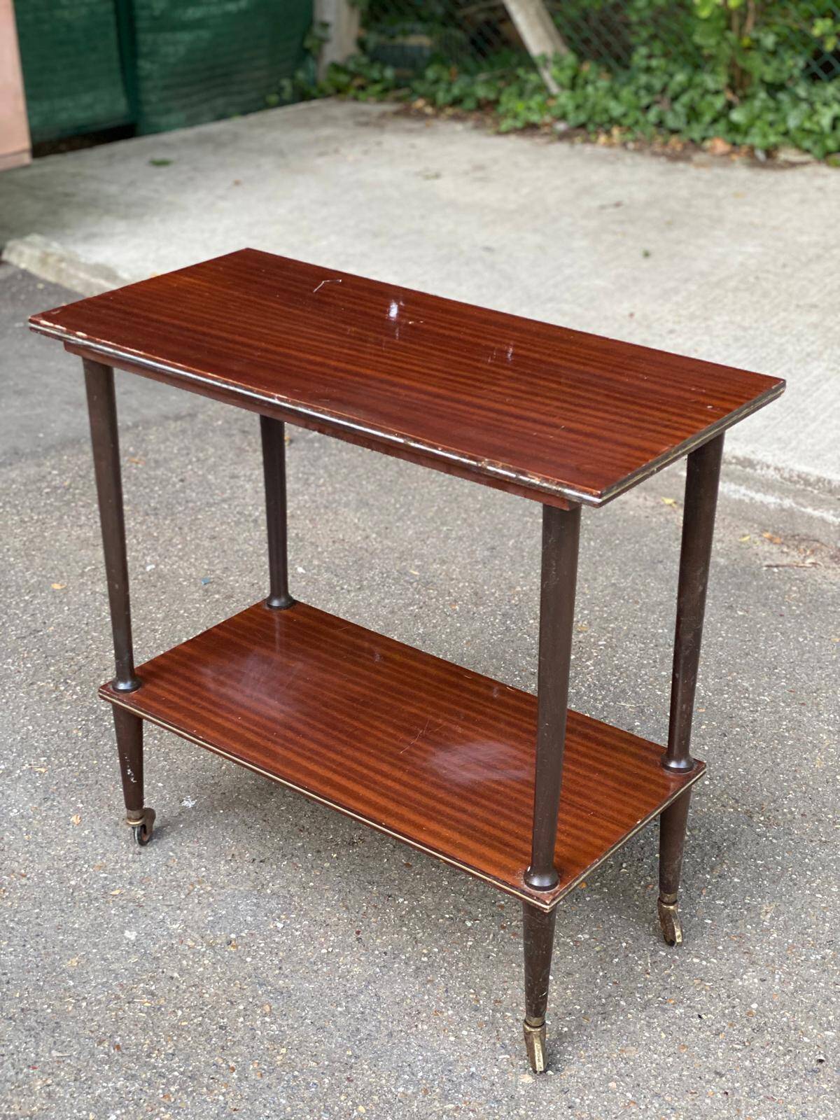 Scandinavian rosewood serving trolley 1960