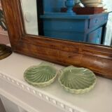 Duo of green scallops