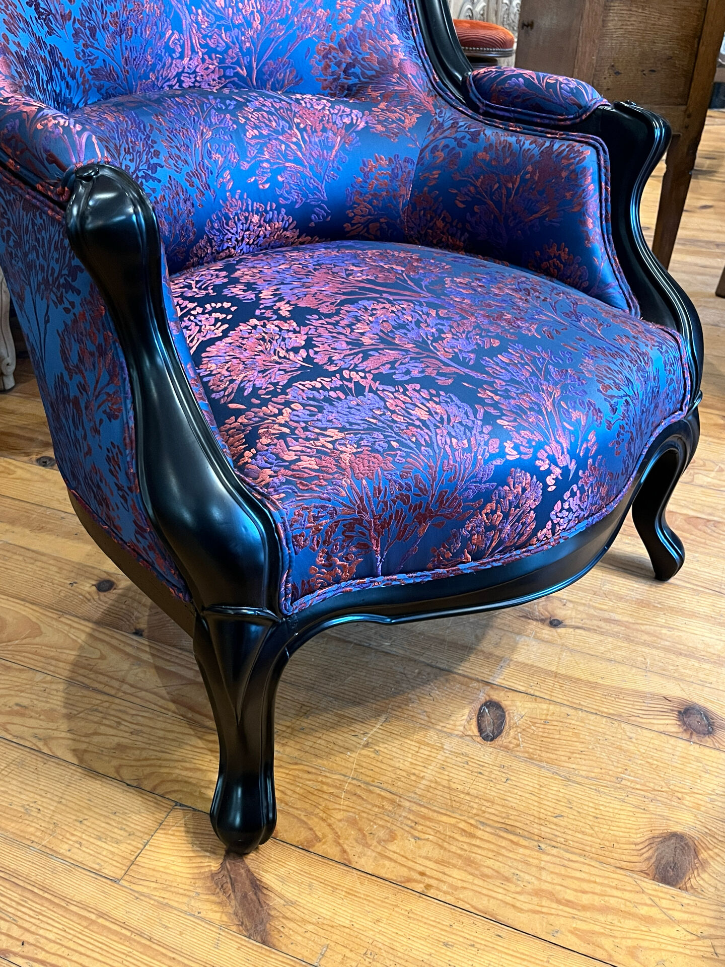 Fauteuil Bergère crapaud Louis Philippe