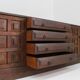Vintage Brutalist Sideboard solid wood , Spain 1970s