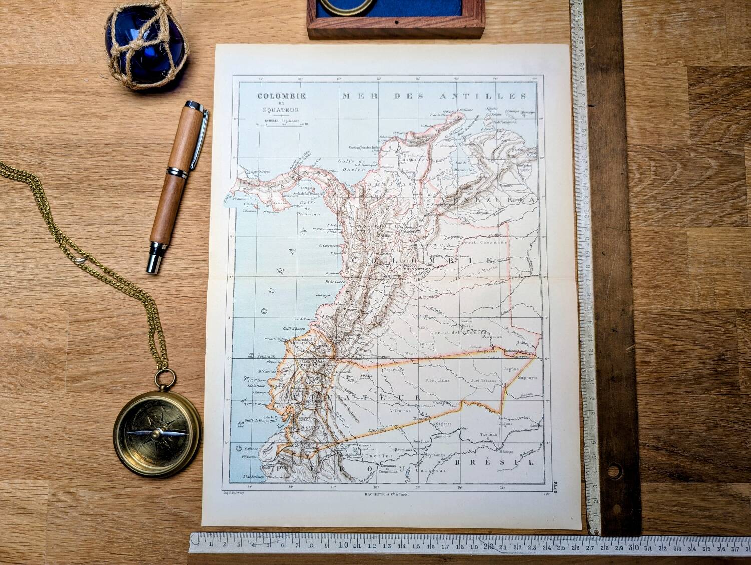 Printed in 1887, Colombia and Ecuador.