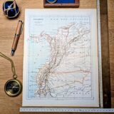 Imprimée en 1887, Colombie et Equateur.