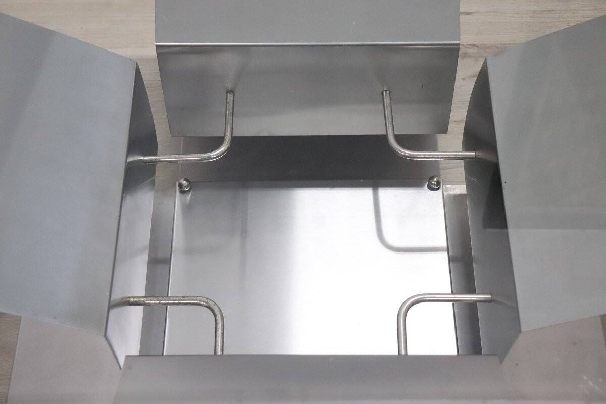 Square Coffee Table In Steel And Glass, Italy 1970s