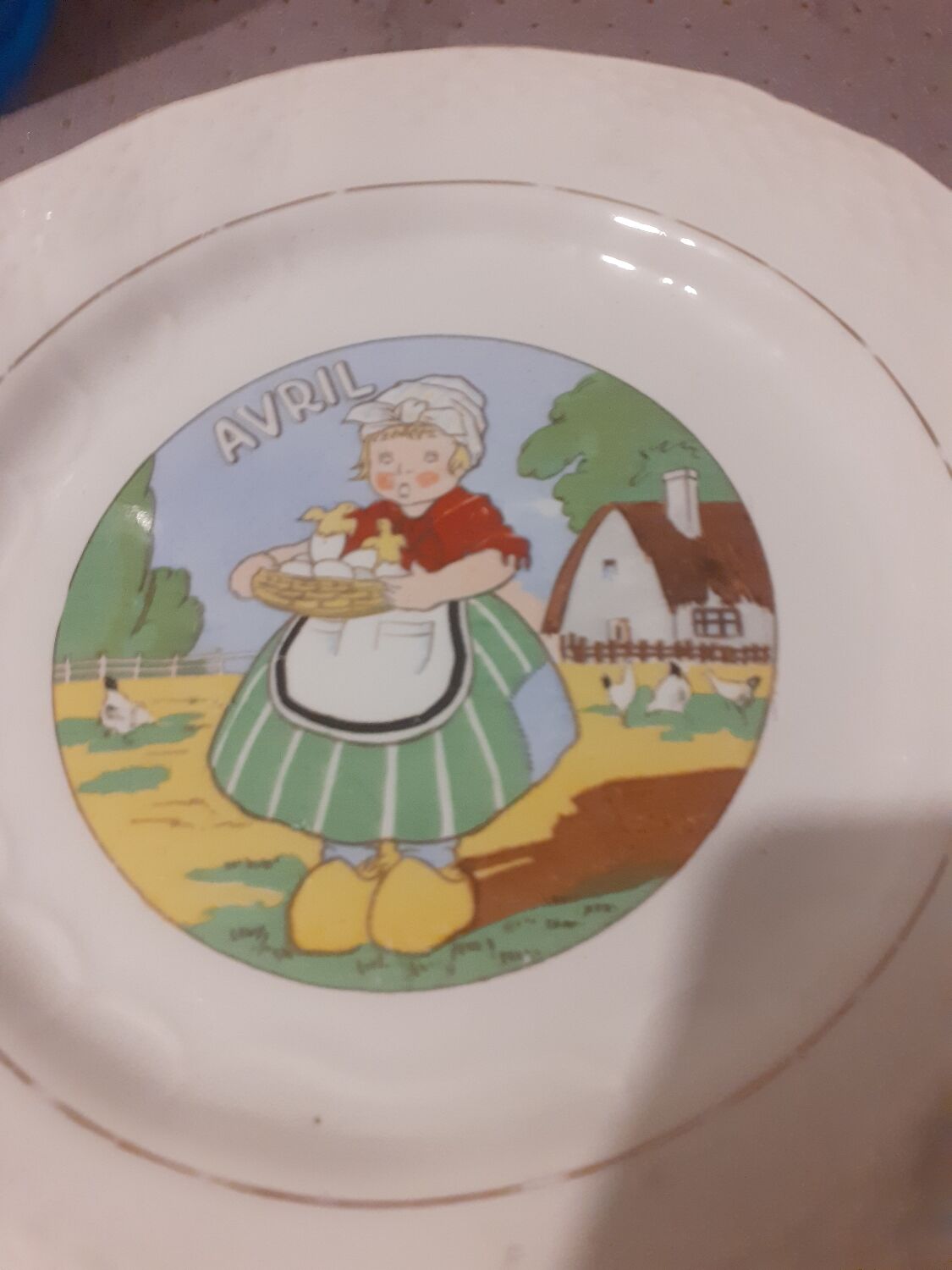 Plate April orchies mill of wolves and Hamage France.