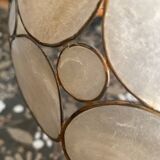 Large pearly pendant light