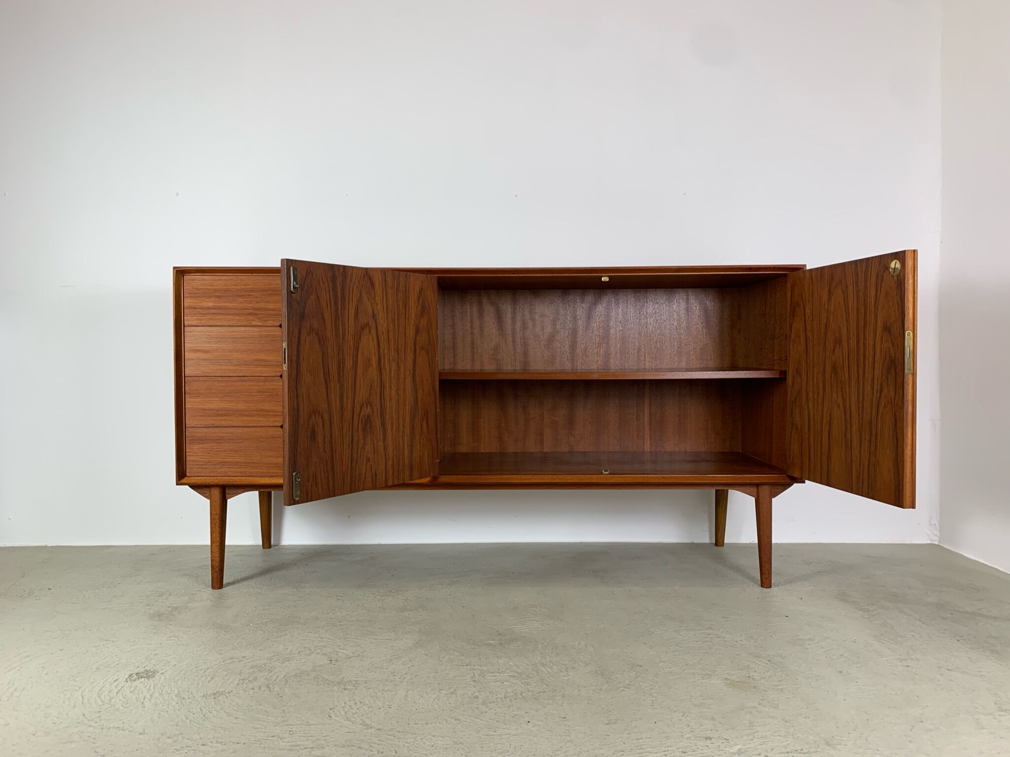 Teak sideboard by rex raab for wilhelm renz, 1960s