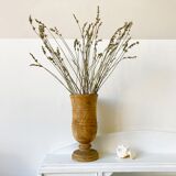 Raw wooden vase 19cm