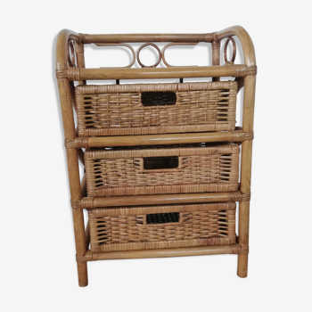 Rattan chiffonnier