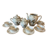 Service à café/thé en porcelaine de Limoges – Chapus Frères – Décor Oi