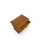 Antique Italian bedside table in solid walnut, 1920s/1930s