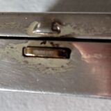 Silver metal pocket ashtray