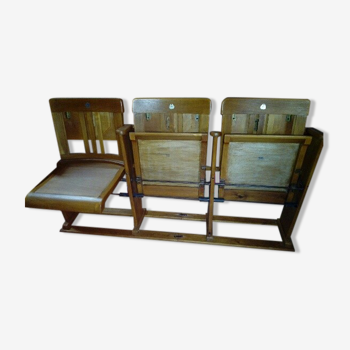 Wooden folding seat