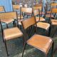 20 vintage school chairs in metal and wood design Mid-century vintage 1960 french Mullca