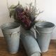 Pot en zinc, vase de fleuriste
