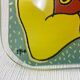 Yves Blayo Signed "Russian Women" Glass Trinket Tray in Screen-Printed Glass
