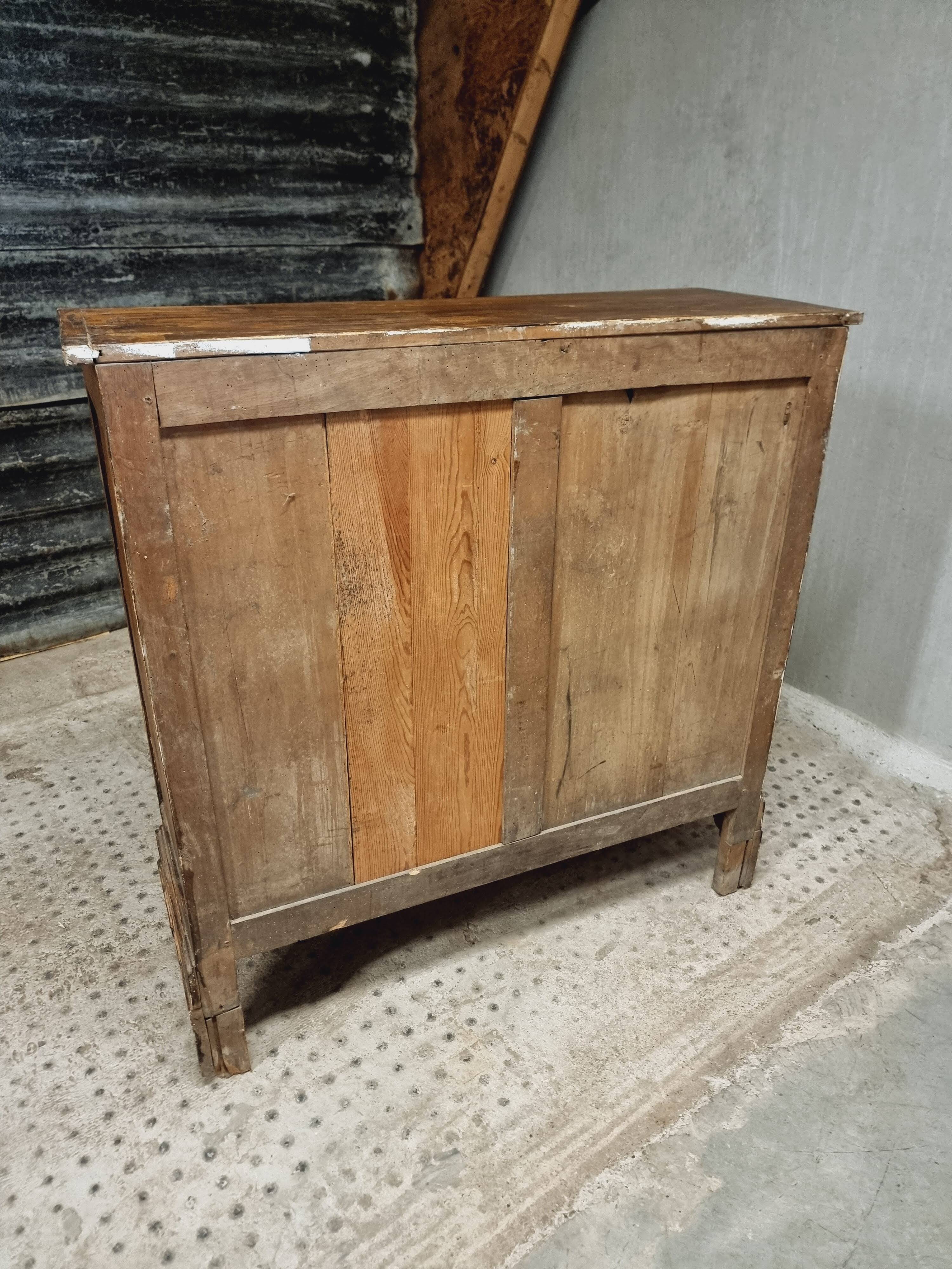 Antique sideboard, farmhouse cabinet, 112x114cm