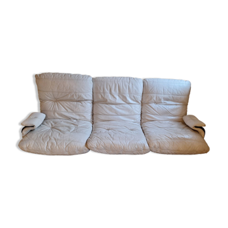 Ligne Roset Marsala sofa – Michel Ducaroy – smoked plexiglass – vintage