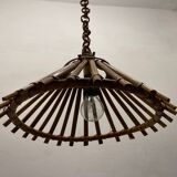 Rattan vintage Light Pendants Set of 2 1960’s