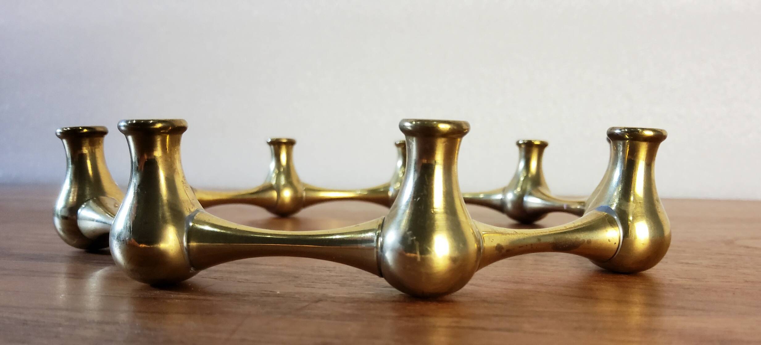 Brass candlestick, Jens Quistgaard, Denmark, 1950s