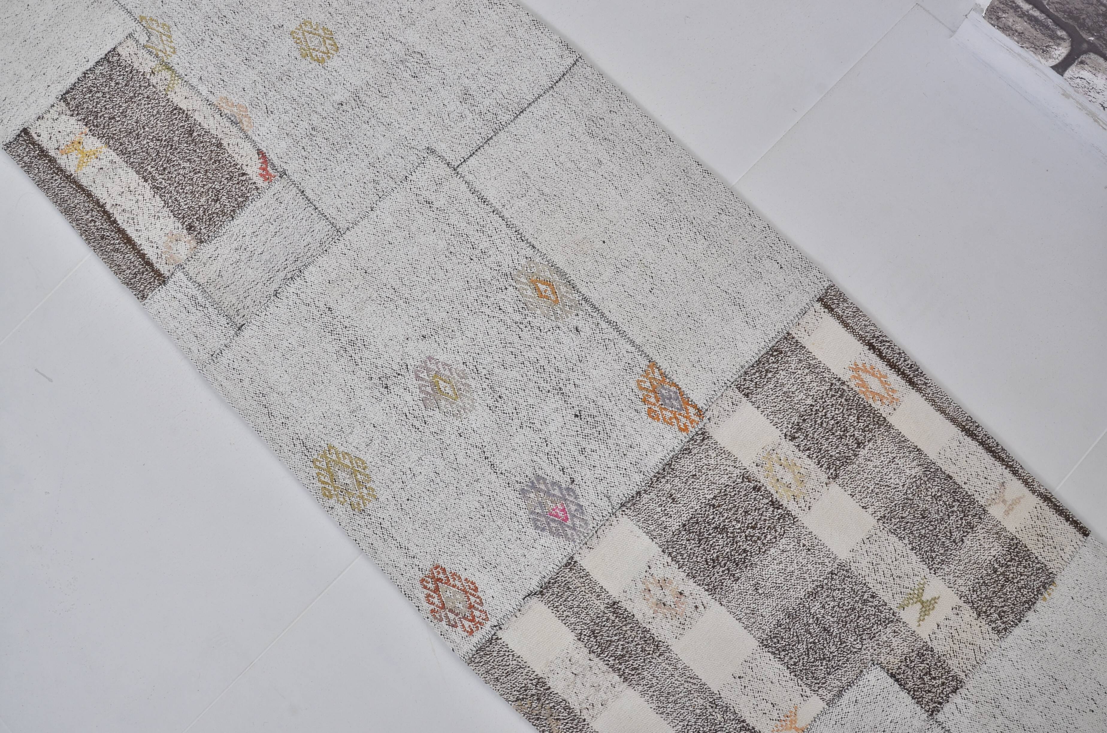 Neutral Vintage Kilim Runner Sku3830