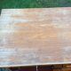 Vintage oak desk with 5 drawers and 1 pull.