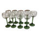 9 Alsace Cristalline wine glasses, dimensions: height - 17cm - diameter - 7cm -