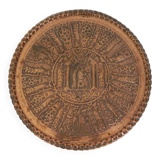 Copper tray, diameter 63.5 cm